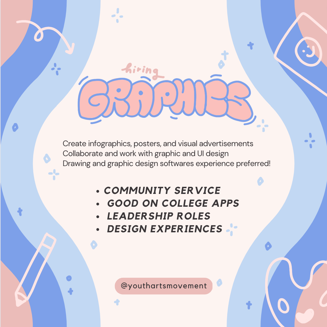 now hiring application in bio